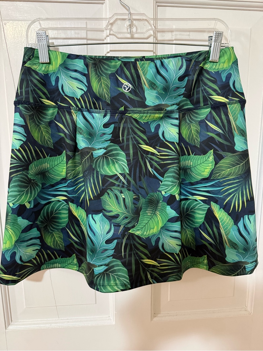 Source Unknown Tropical Leaf Maxi Skirt - Green, Teal, Black